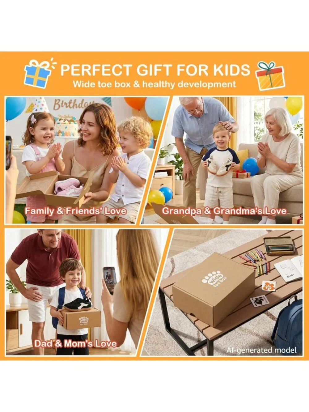 Lightweight Non-Slip Toddler Walking Shoes for Boys & Girls - Comfort & Safety